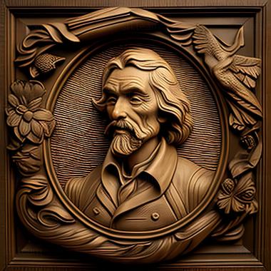 3D model William Bradford American artist (STL)